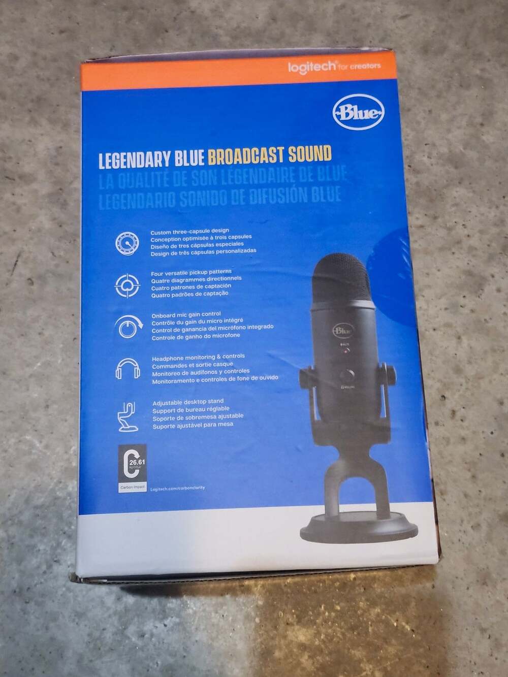 Logitech Blue Yeti Premium Multi-Pattern USB Microphone - Picture 2 of 3